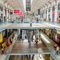 Shopping mall inside the Gare St Lazare complex